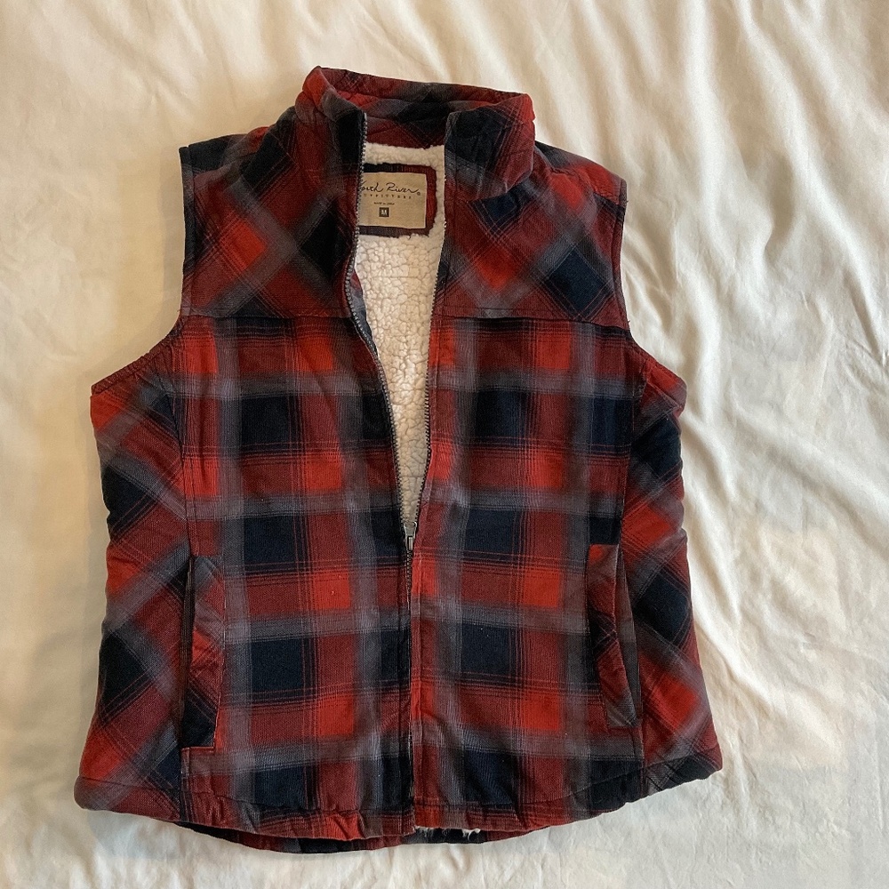 **LIKE NEW WORN ONCE** Cozy Fleece Lined Country Vest